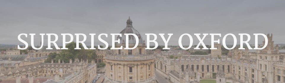 Surprised by Oxford header