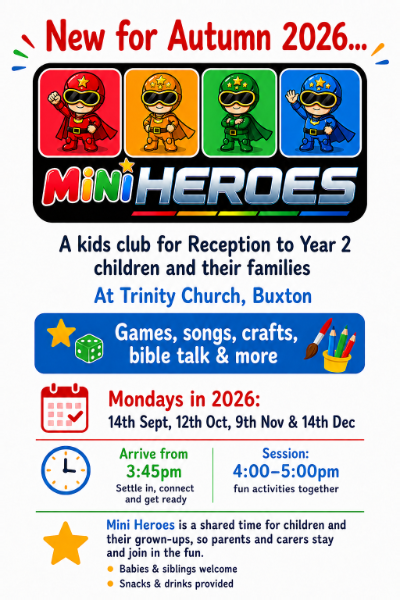 Mini Heroes flyer